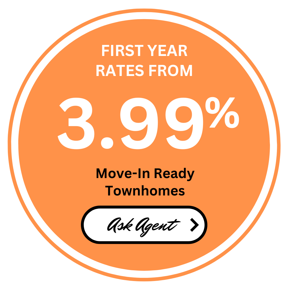 Move-in ready townhomes with low rates at Twin Rivers